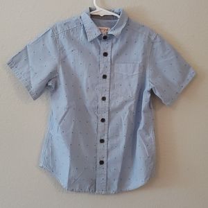 Boys Cat & Jack button down short sleeve shirt (S)